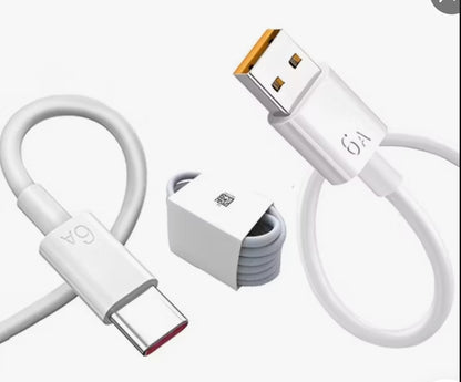 USB A to type C 6A Charging Cable
